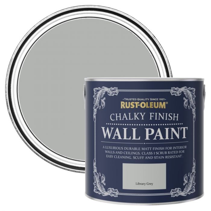 Rust-Oleum Chalky Finish Wall Paint - Library Grey 2.5L