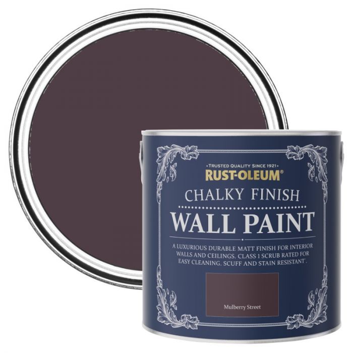 Rust-Oleum Chalky Finish Wall Paint - Mulberry Street 2.5L
