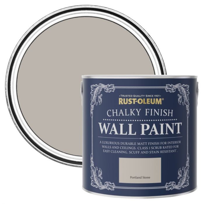 Rust-Oleum Chalky Finish Wall Paint - Portland Stone 2.5L