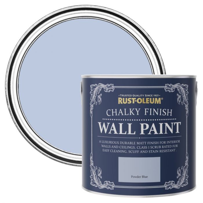 Rust-Oleum Chalky Finish Wall Paint  - Powder Blue 2.5L