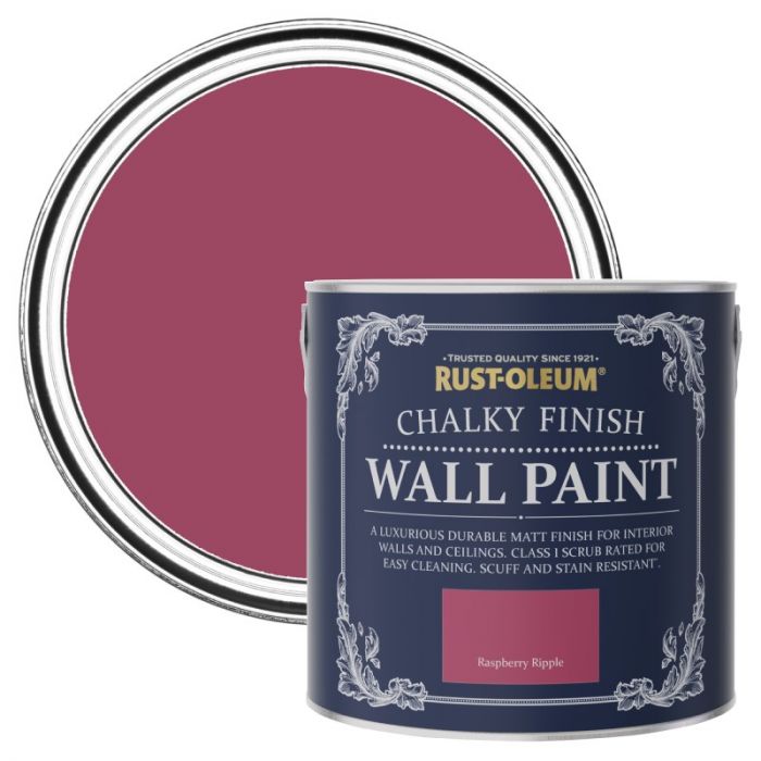Rust-Oleum Chalky Finish Wall Paint - Raspberry Ripple 2.5L
