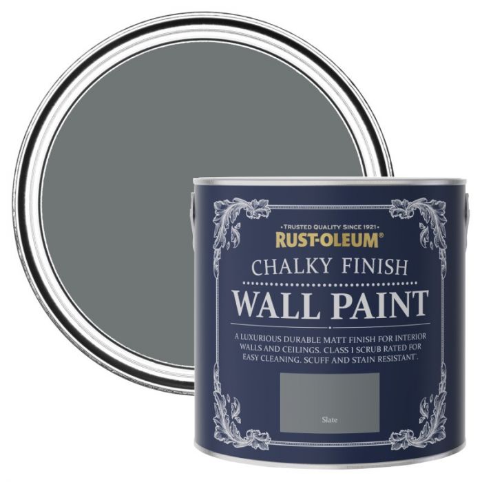 Rust-Oleum Chalky Finish Wall Paint - Slate 2.5L