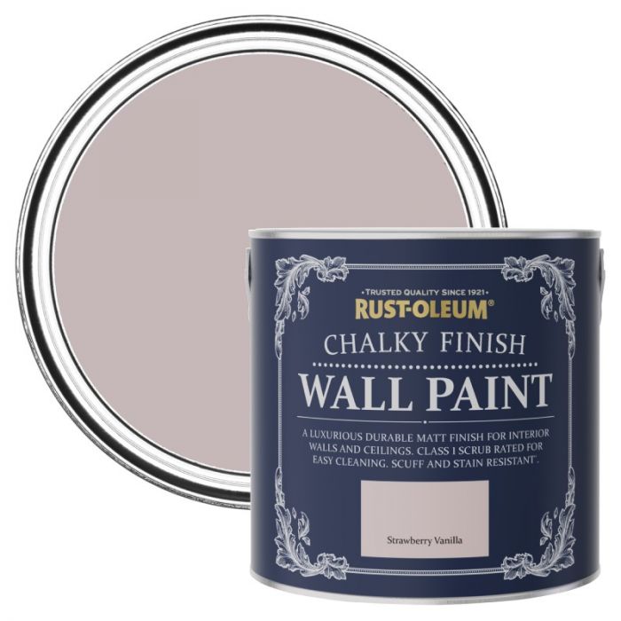 Rust-Oleum Chalky Finish Wall Paint - Strawberry Vanilla 2.5L