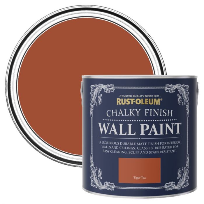 Rust-Oleum Chalky Finish Wall Paint - Tiger Tea 2.5L