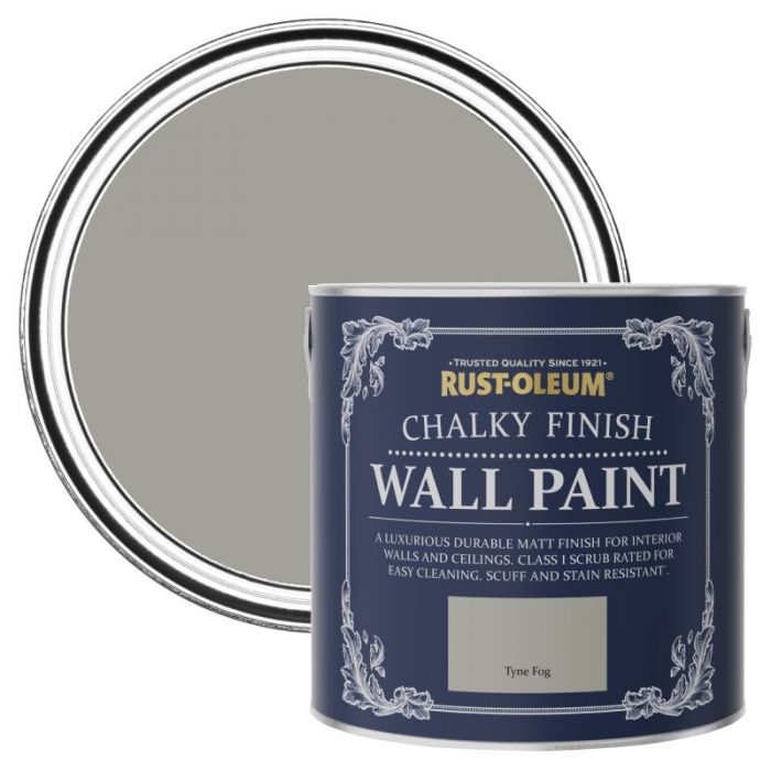 Rust-Oleum Chalky Finish Wall Paint - Tyne Fog 2.5L