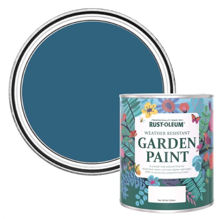 Rust-Oleum Chalky Finish Garden Paint - Cobalt 750ml
