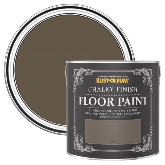 Rust-Oleum Chalky Finish Floor Paint Cocoa 2.5L