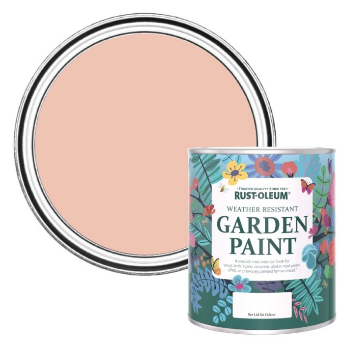 Rust-Oleum Chalky Finish Garden Paint - Coral 750ml