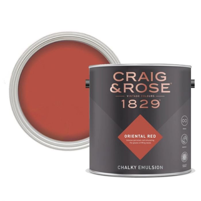 Craig & Rose Chalky Matt Emulsion Oriental Red 