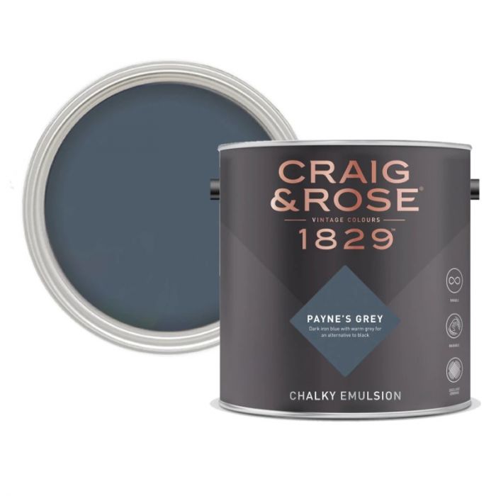 Craig & Rose Chalky Matt Emulsion Payne's Grey 
