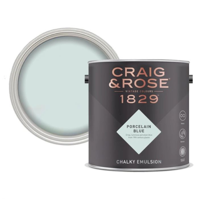 Craig & Rose Chalky Matt Emulsion Porcelain Blue 