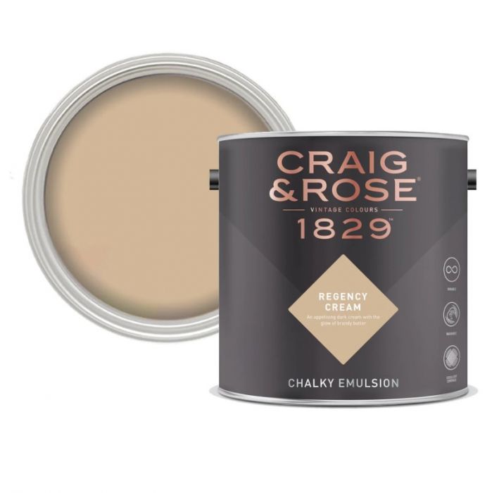 Craig & Rose Chalky Matt Emulsion Regency Cream 