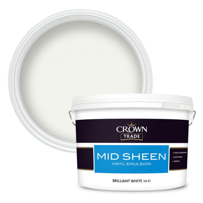 Crown Trade Mid Sheen - Brilliant White