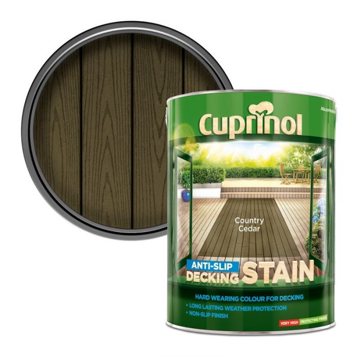 Cuprinol Anti-Slip Decking Stain - Country Cedar