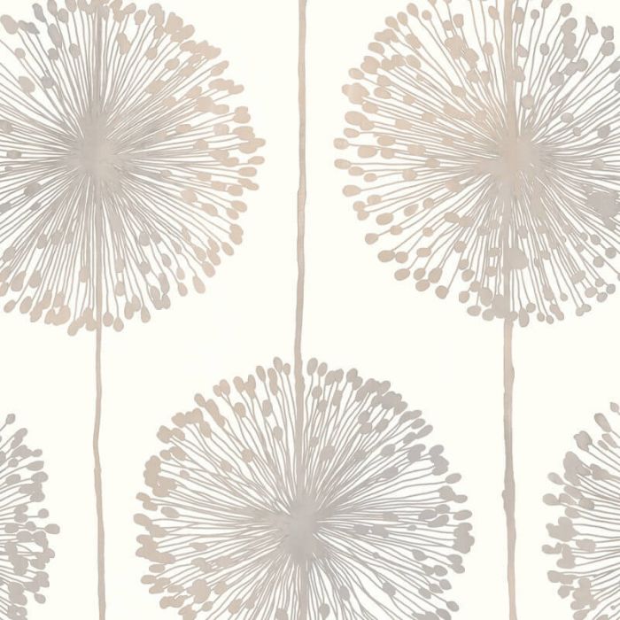 Dandelion Floral Wallpaper Beige