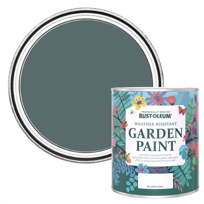 Rust-Oleum Chalky Finish Garden Paint - Deep Sea 750ml