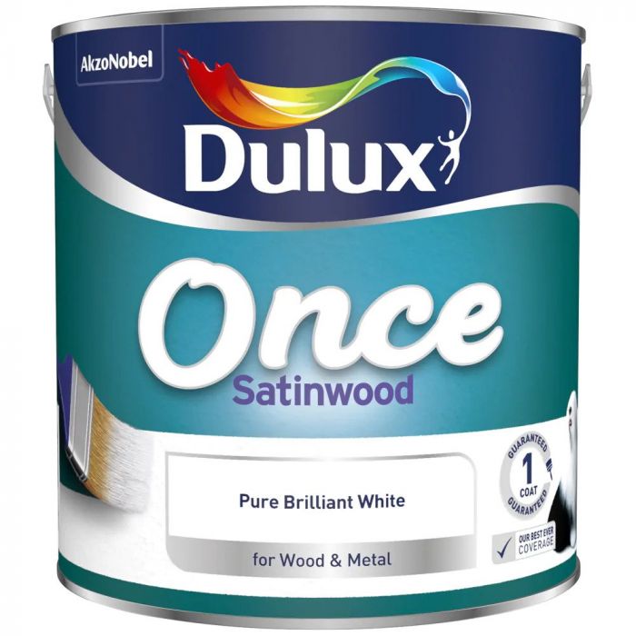 Dulux Once Satinwood - Pure Brilliant White