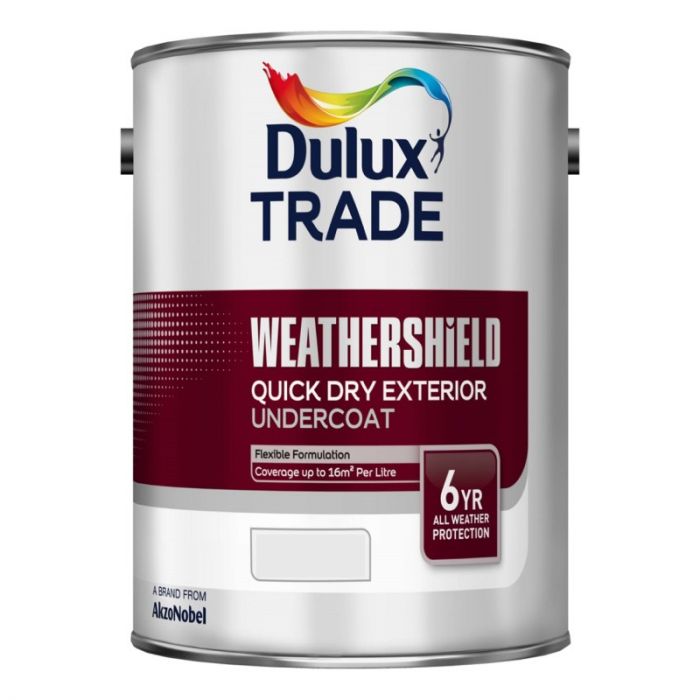Dulux Trade Weathershield Quick Dry Exterior Flexible Undercoat - Colour Match