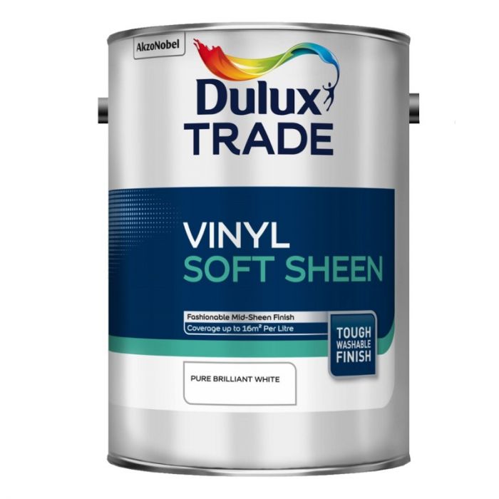 Dulux Trade Vinyl Soft Sheen - Pure Brilliant White