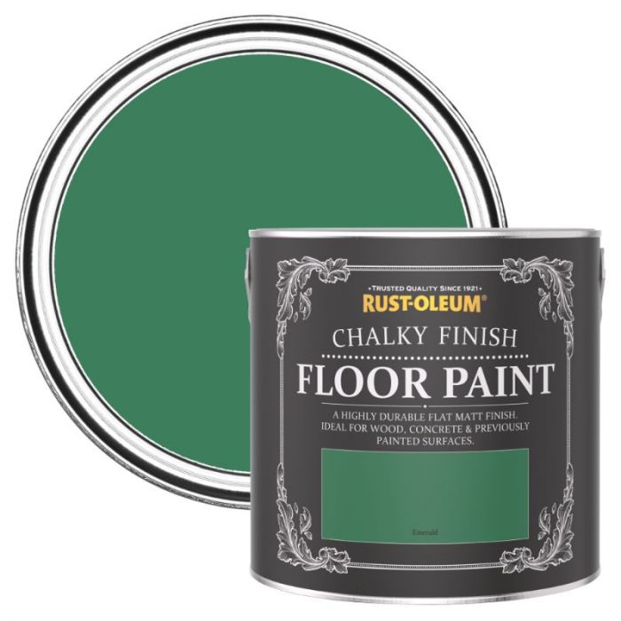 Rust-Oleum Chalky Finish Floor Paint Emerald 2.5L