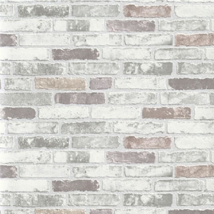 Erismann Brix Brick Unlimited Wallpaper Grey