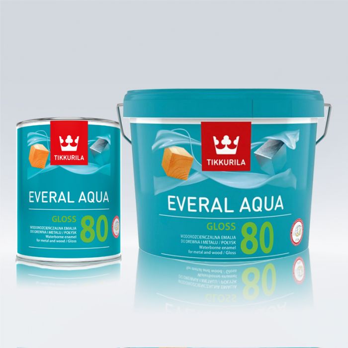 Tikkurila Everal Aqua 80 Tough Gloss for Wood & Metal - Colour Match