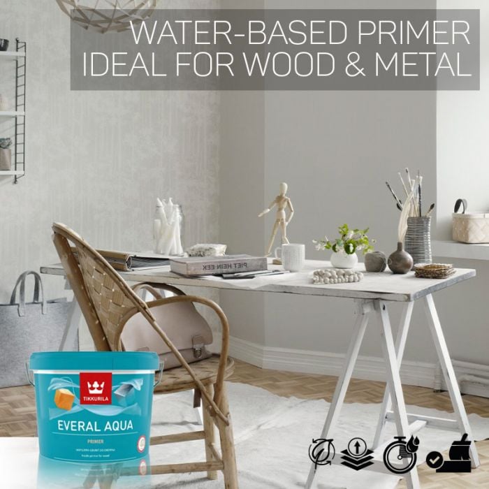 Tikkurila Everal Aqua Wood & Metal Primer - Colour Match