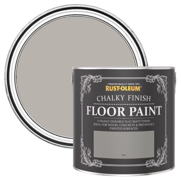 Rust-Oleum Chalky Finish Floor Paint Flint 2.5L