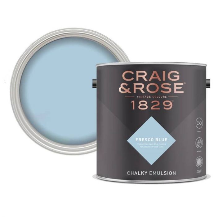 Craig & Rose Chalky Matt Emulsion Fresco Blue 