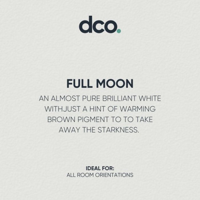 DCO Colour of the Year 2023 - Full Moon