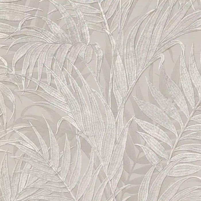 Grace Tropical Palm Leaf Wallpaper Mink