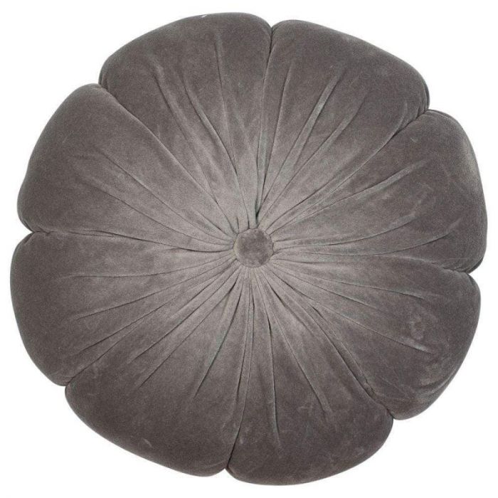 Malini Fleur Grey Velvet Cushion