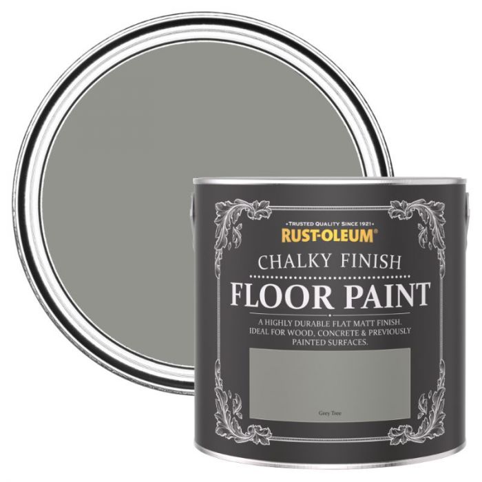 Rust-Oleum Chalky Finish Floor Paint Grey Tree 2.5L