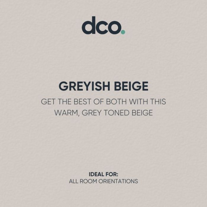 DCO Colour of the Year 2022 - Greyish Beige