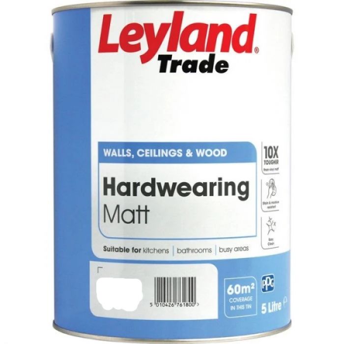 Leyland Trade Hardwearing Matt - Designer Colour Match Paint - Shaded Heather 2.5L