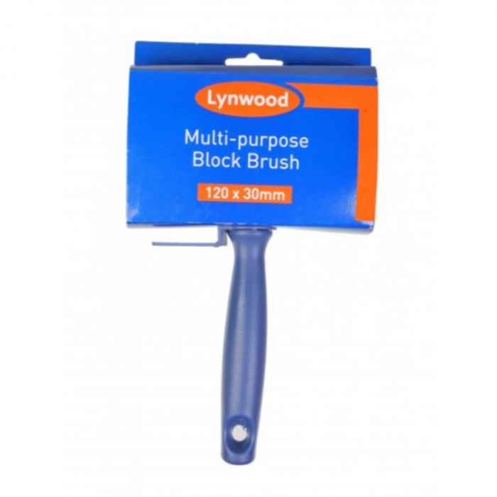 Lynwood Multi-Purpose Block Brush For Emulsion And Wallpapering (120 x 30mm)