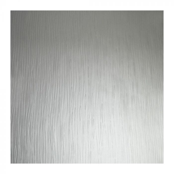 Shay Stripe Metallic Textured Wallpaper Silver