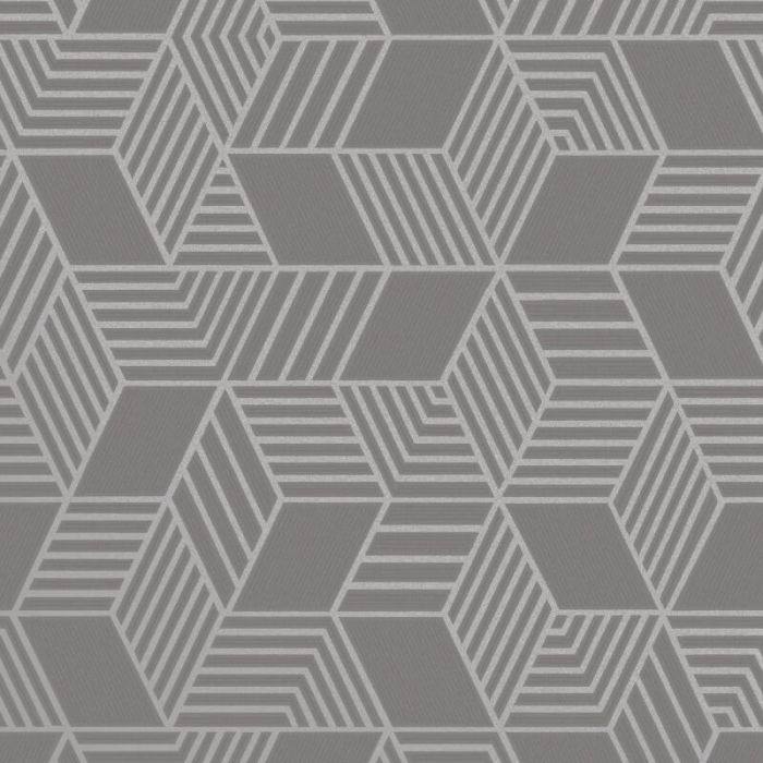 Astonia Geometric Stripe Wallpaper Charcoal