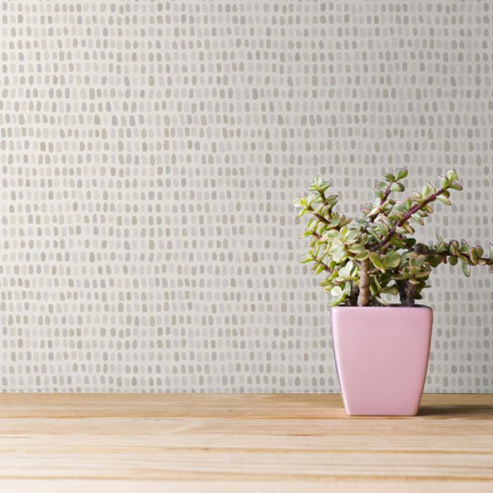 Dash Wallpaper Natural & Grey