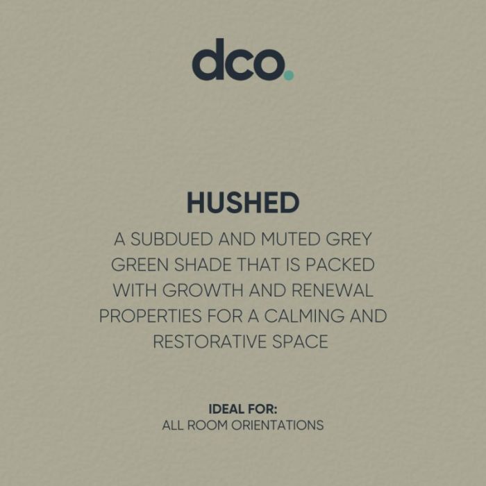 DCO Colour of the Year 2023 - Hushed 