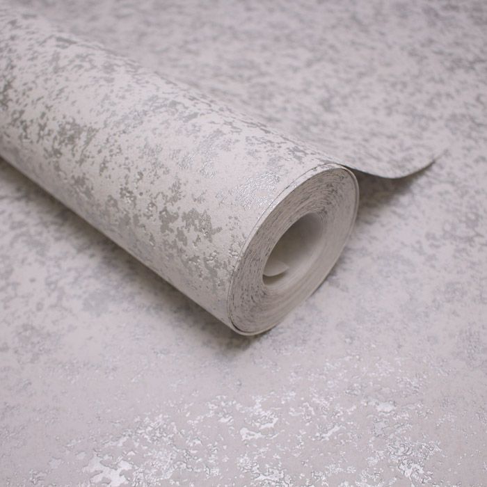 Portofino Industrial Texture Wallpaper Silver