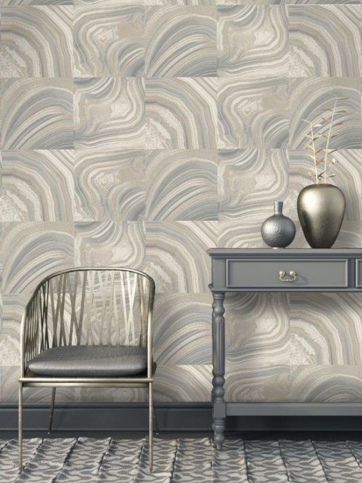 Emporium Savoy Marble Wallpaper Grey