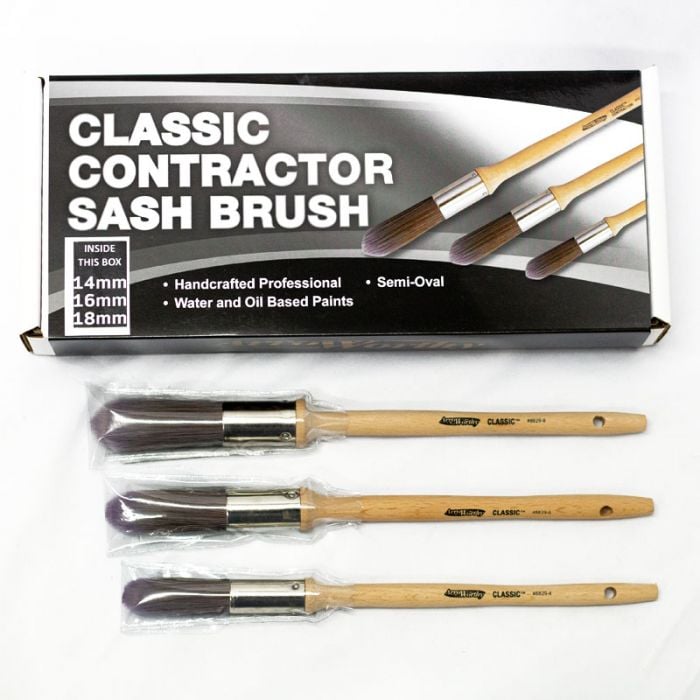 Arroworthy Classic Contractor Semi-Oval Sash Brush