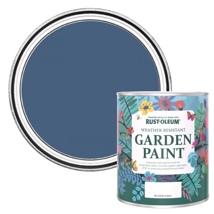 Rust-Oleum Chalky Finish Garden Paint - Ink Blue 750ml