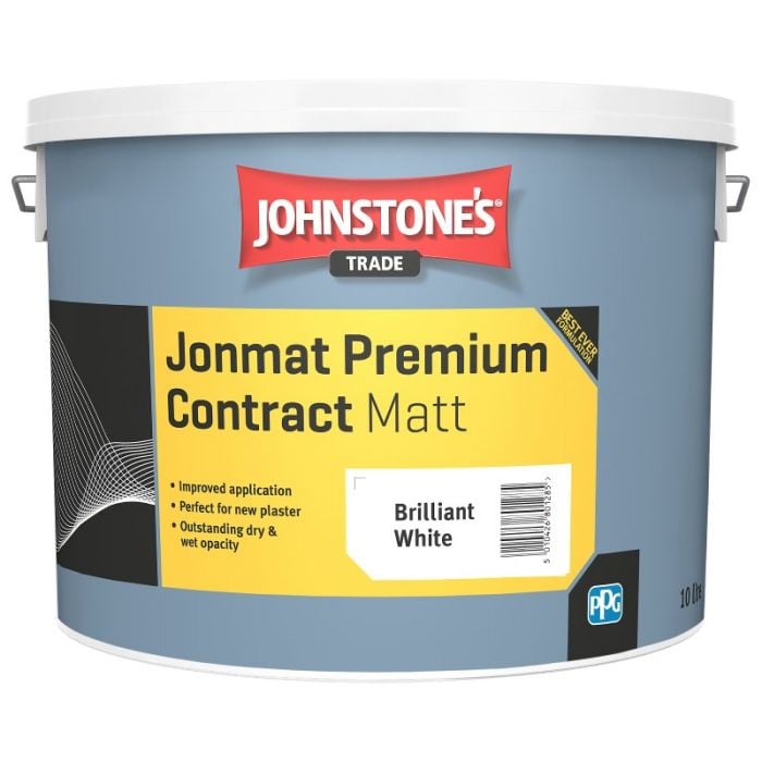 Johnstone's Trade Jonmat Premium Contract Matt - Brilliant White 10L