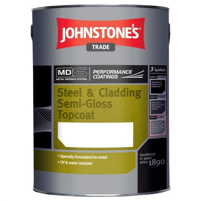 Johnstone's Trade Steel & Cladding Semi-Gloss Topcoat - Tinted Colours