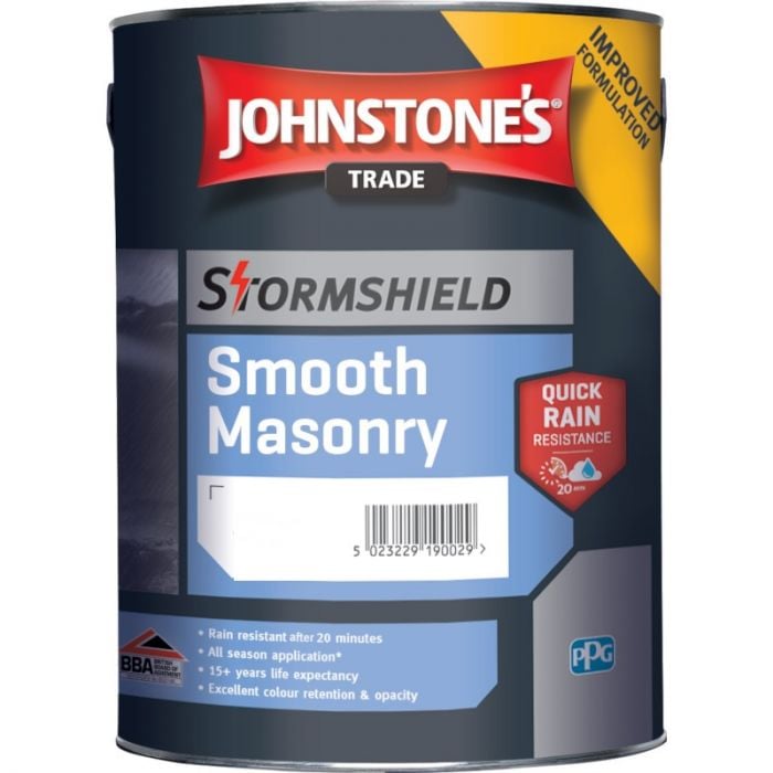 Johnstone's Trade Stormshield Smooth Masonry Paint - Colour Match