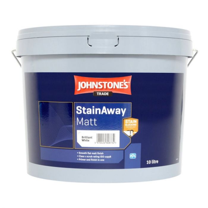 Johnstone's Trade StainAway Paint - Brilliant White