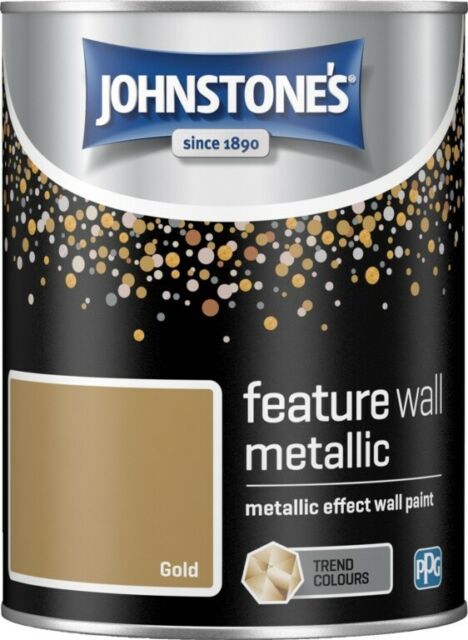 Metallic Feature Wall Paint 1.25L Gold