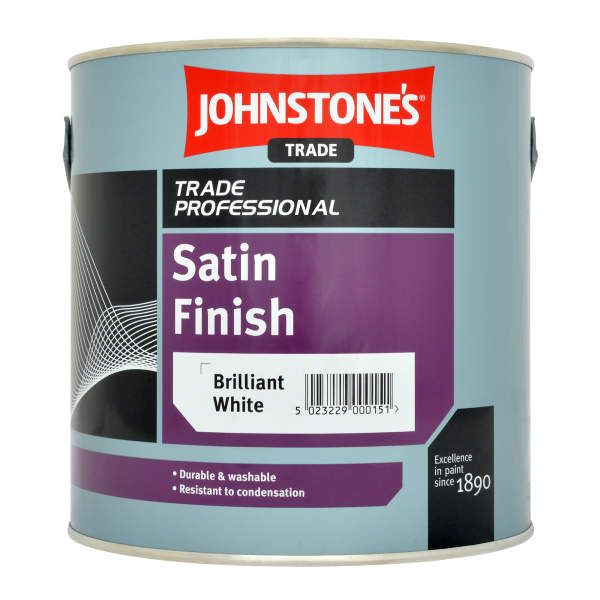 Johnstone's Trade Satin Finish - Brilliant White